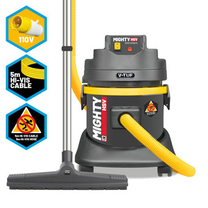 110V V-TUF MIGHTY HSV - 21L M-Class Industrial Dust Extraction Wet & Dry Vacuum Cleaner - MIGHTYHSV110